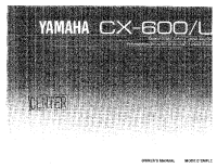 Yamaha CX-600 - Owners Manual 